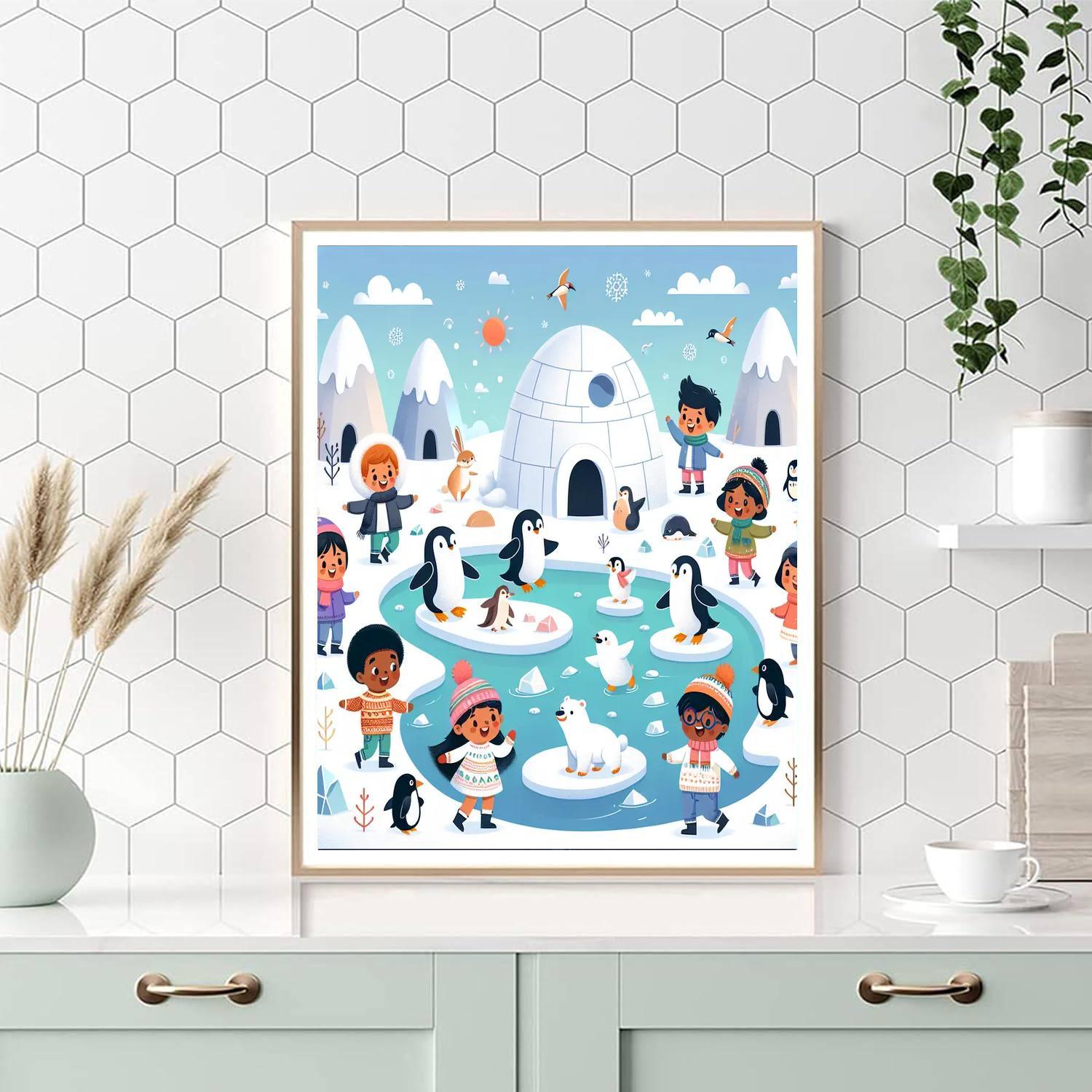 Arctic Adventure With Friends Paint By Color