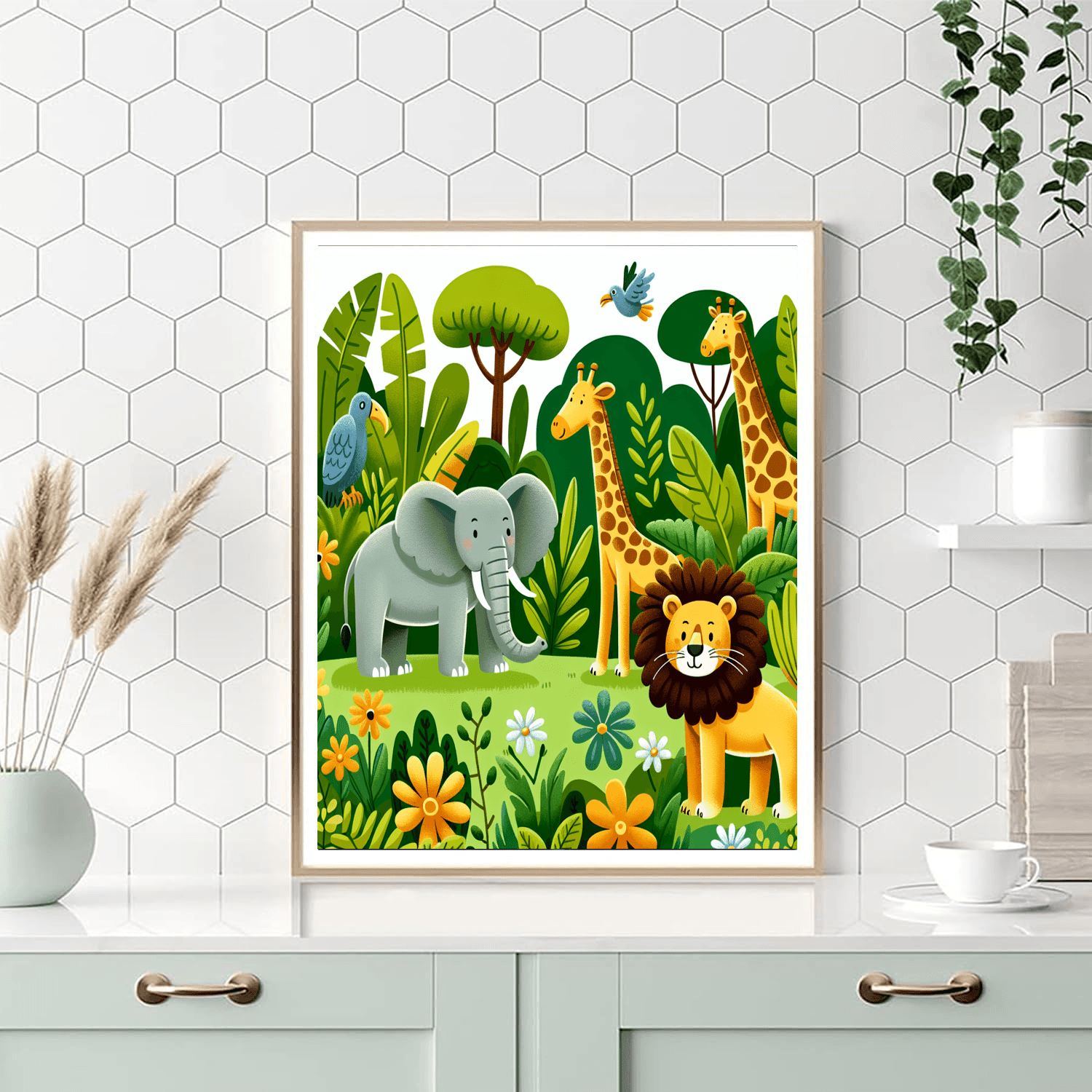 Enchanting Wildlife Safari Painting By Numbers Kit