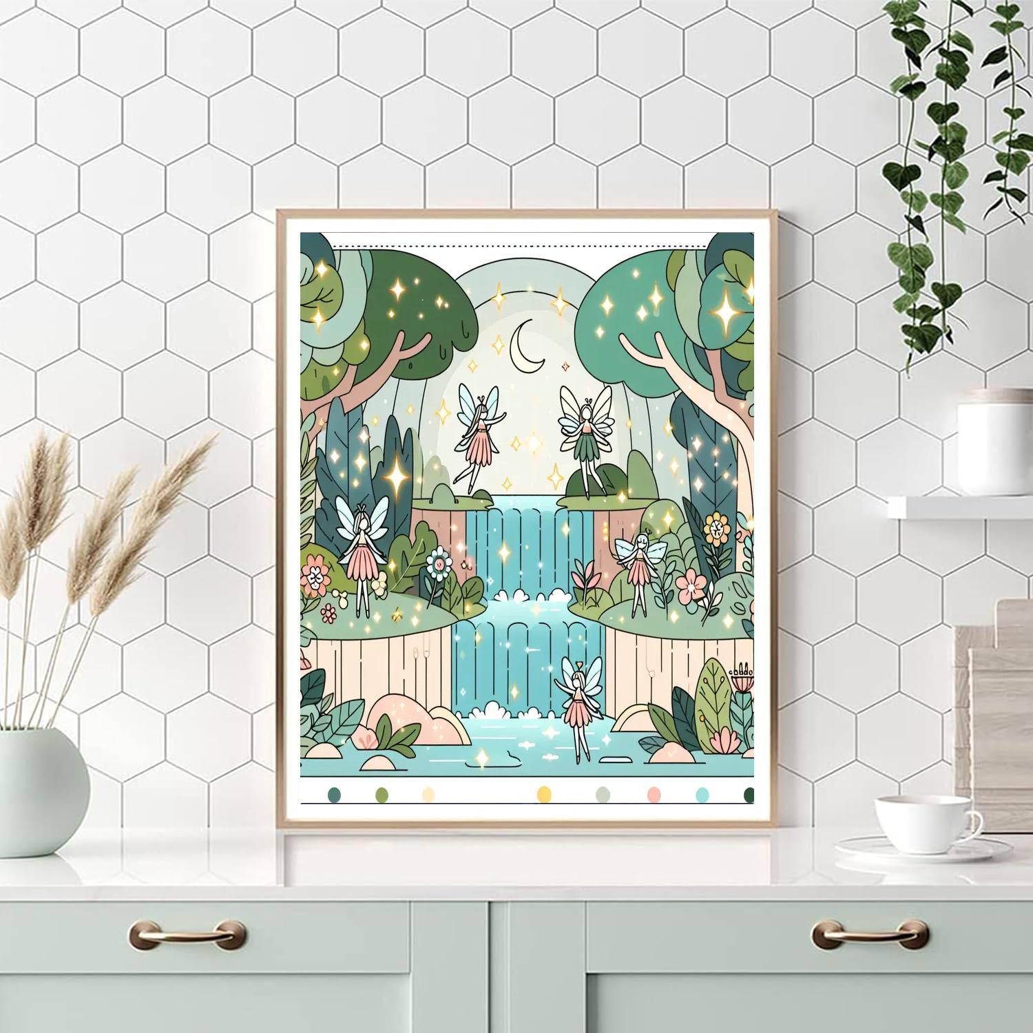 Serene Fairy Habitat Numbered Painting Kits