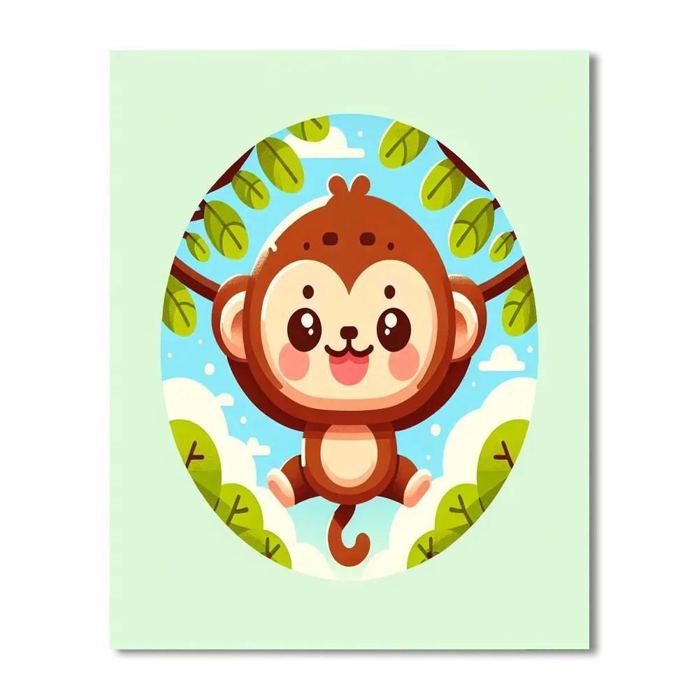 Adventurous Monkey Paint By Number