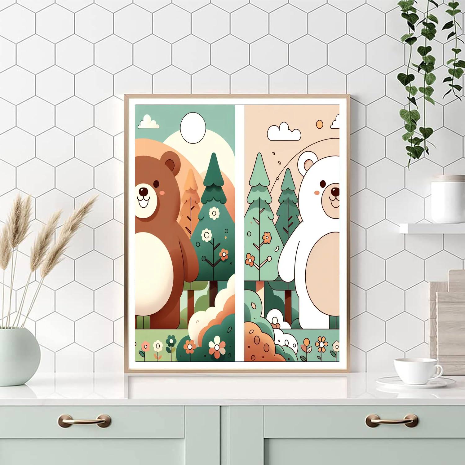 Sunny Bear Numbered Painting Kits