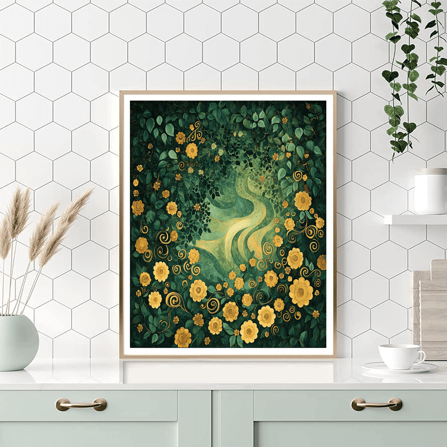 Gustav Klimt Inspired Captivating Garden Of Dreams  Painting By Numbers Kit