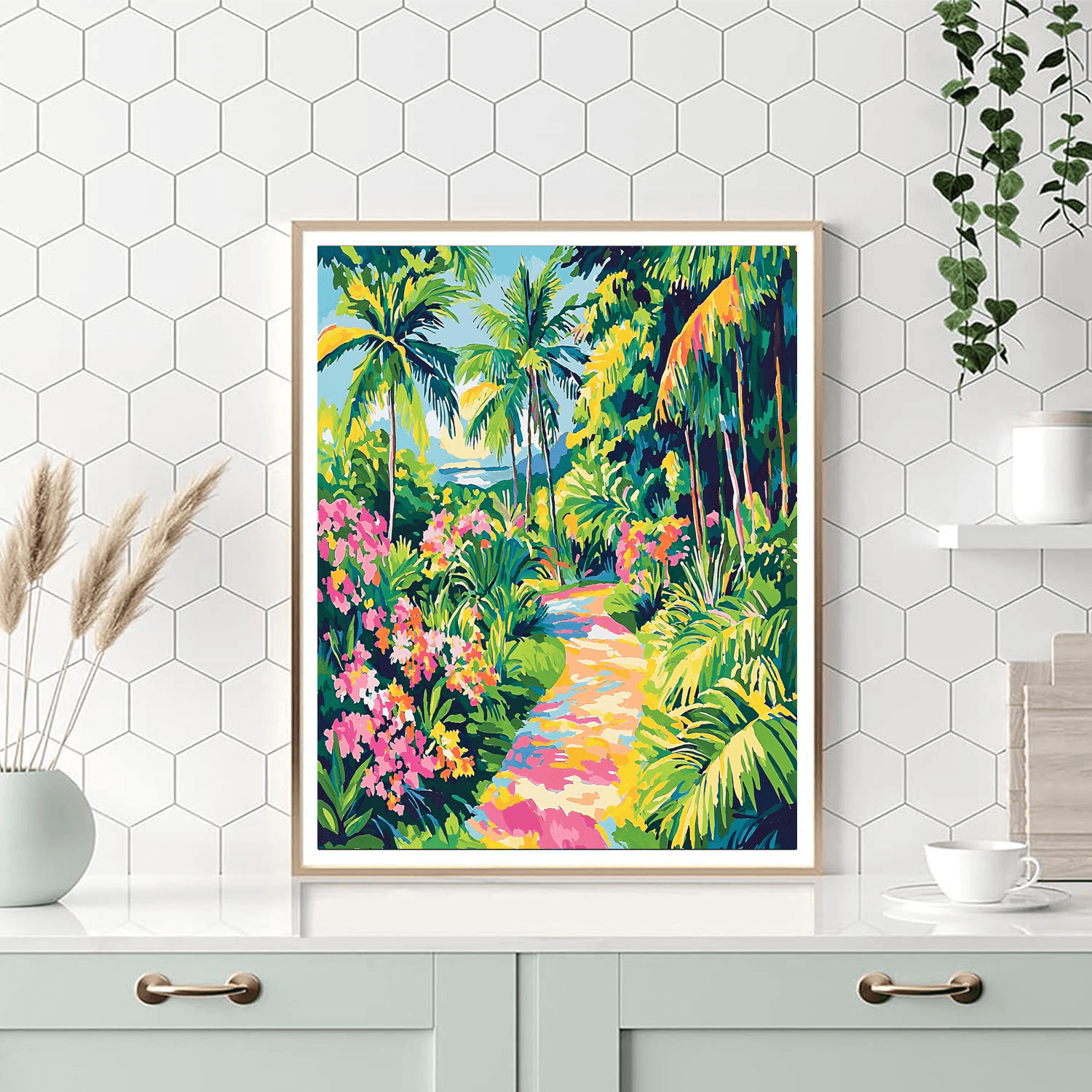 Paul Gauguin Inspired Tropical Oasis  Painting By Numbers Kit