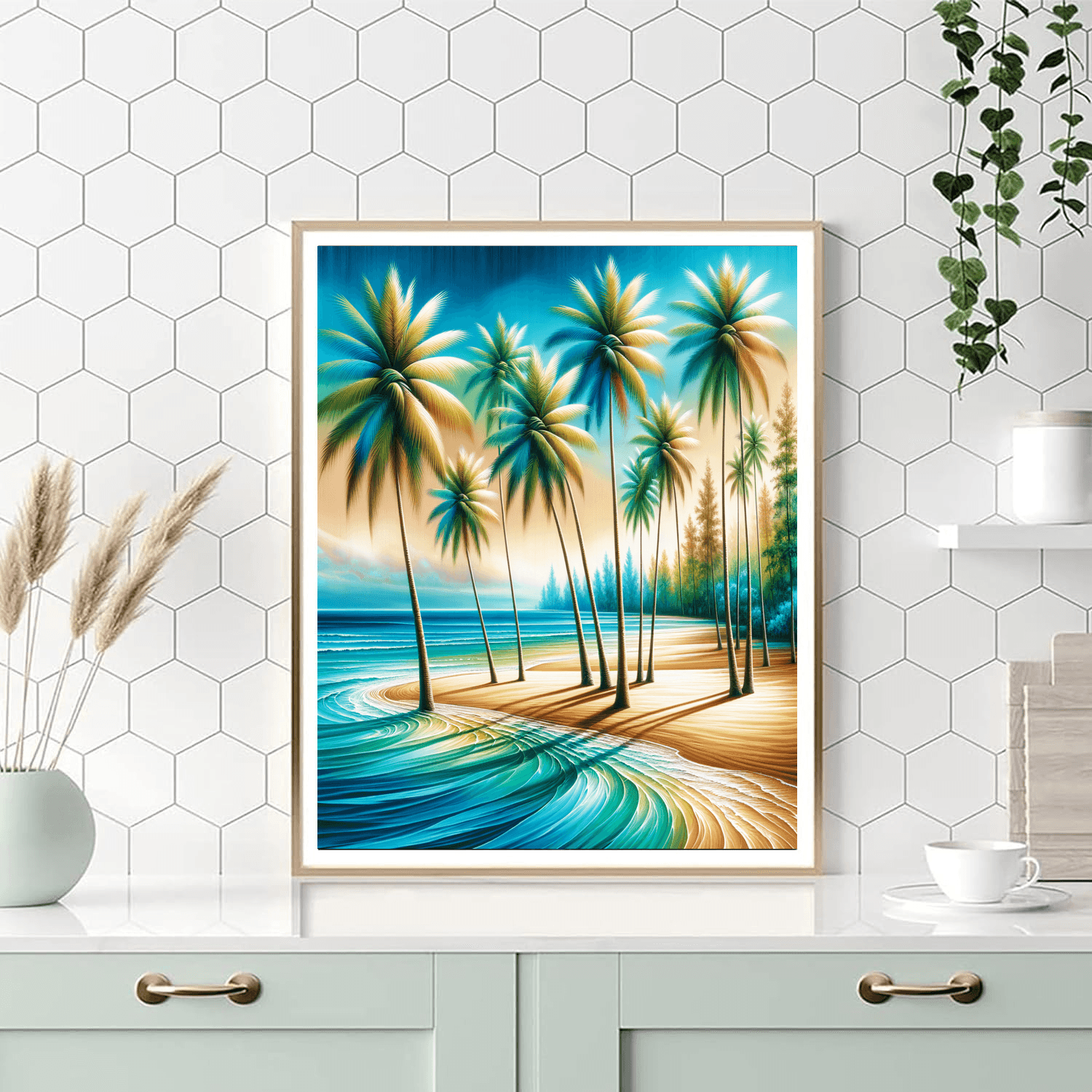 Sunny Tropical Paradise Paint By Numbers
