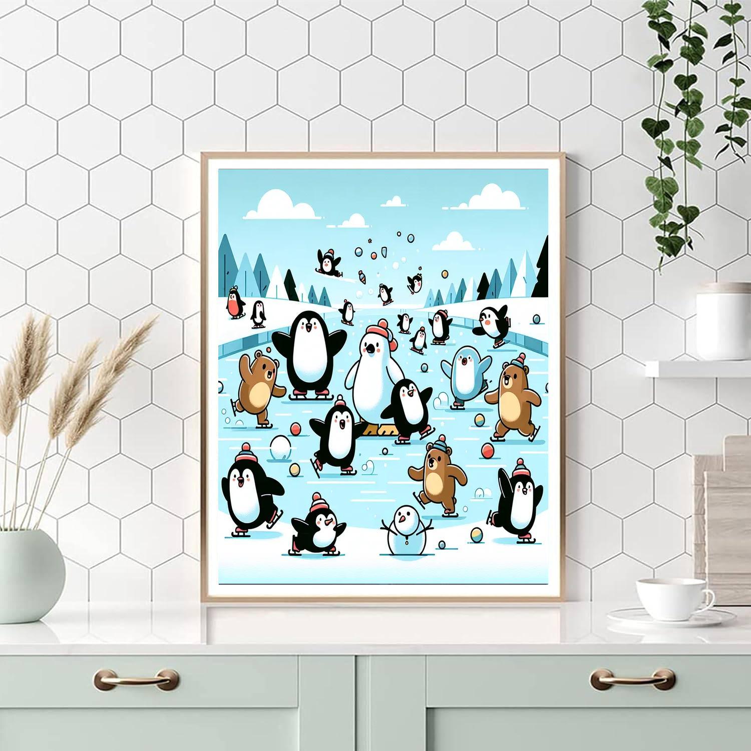 Frosty Funland DIY Paint By Numbers