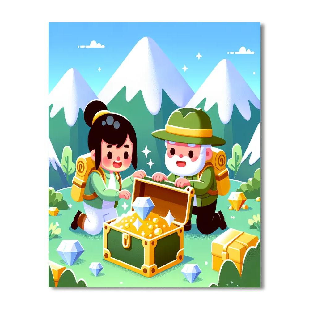 Mysterious Mountain Expedition DIY Paint By Numbers