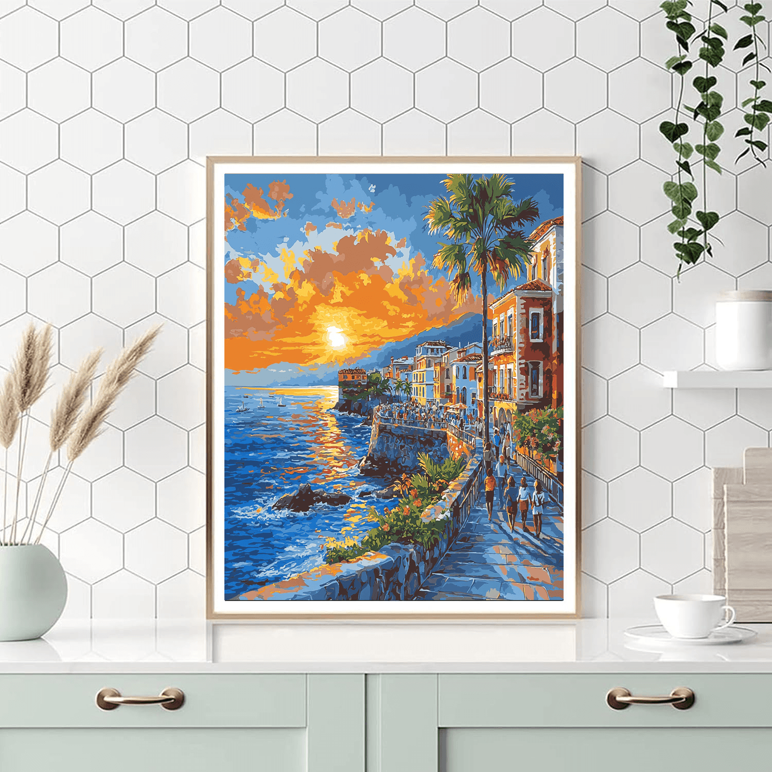 Havana's Malecón - Cuba DIY Paint By Numbers