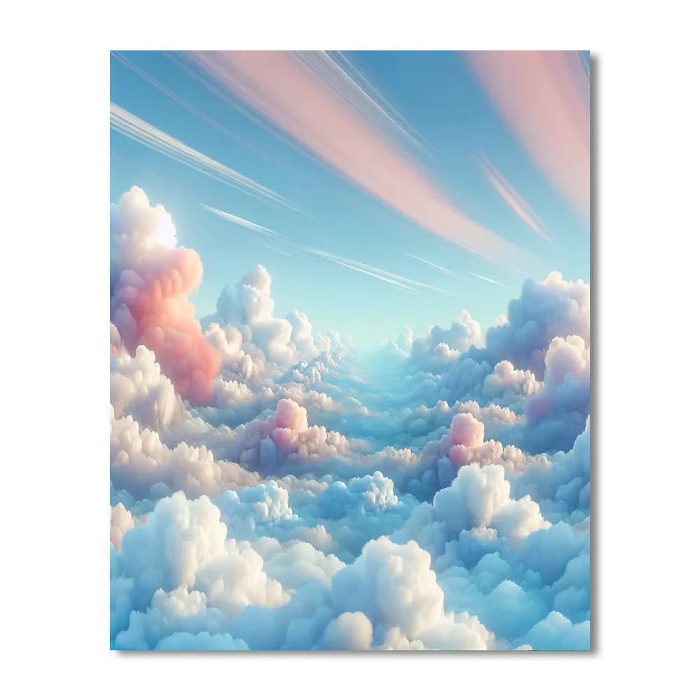 Whimsical Cloudscape Adventure Paint By Color