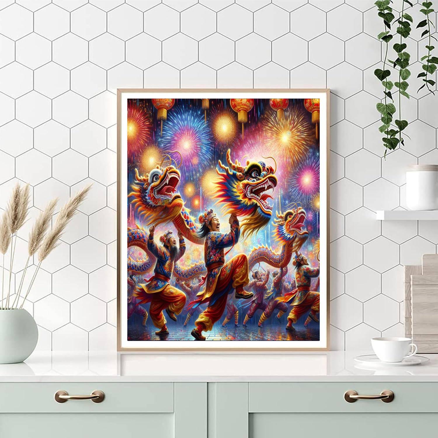 Festive Chinese New Year Celebration Paint By Number