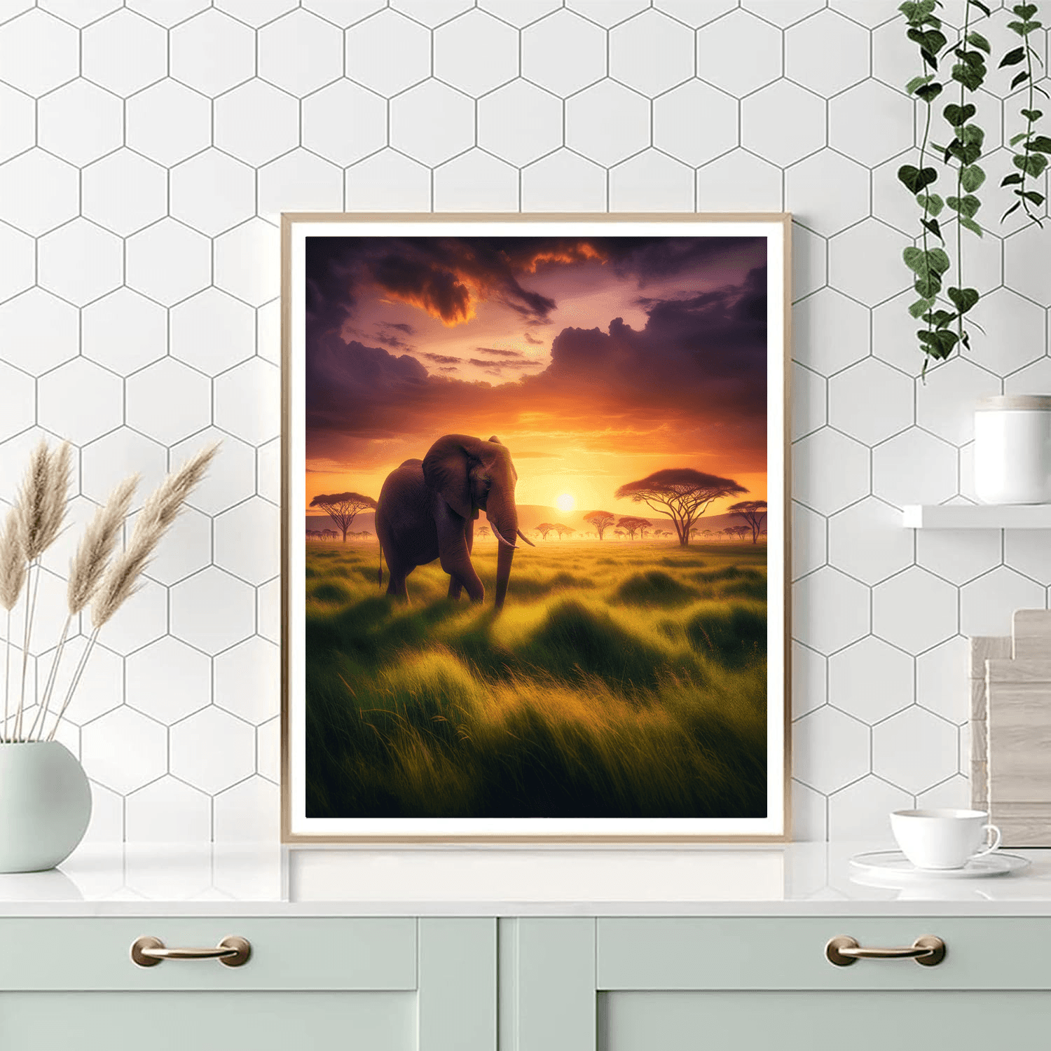 Elephant's Grace Painting Number Kit