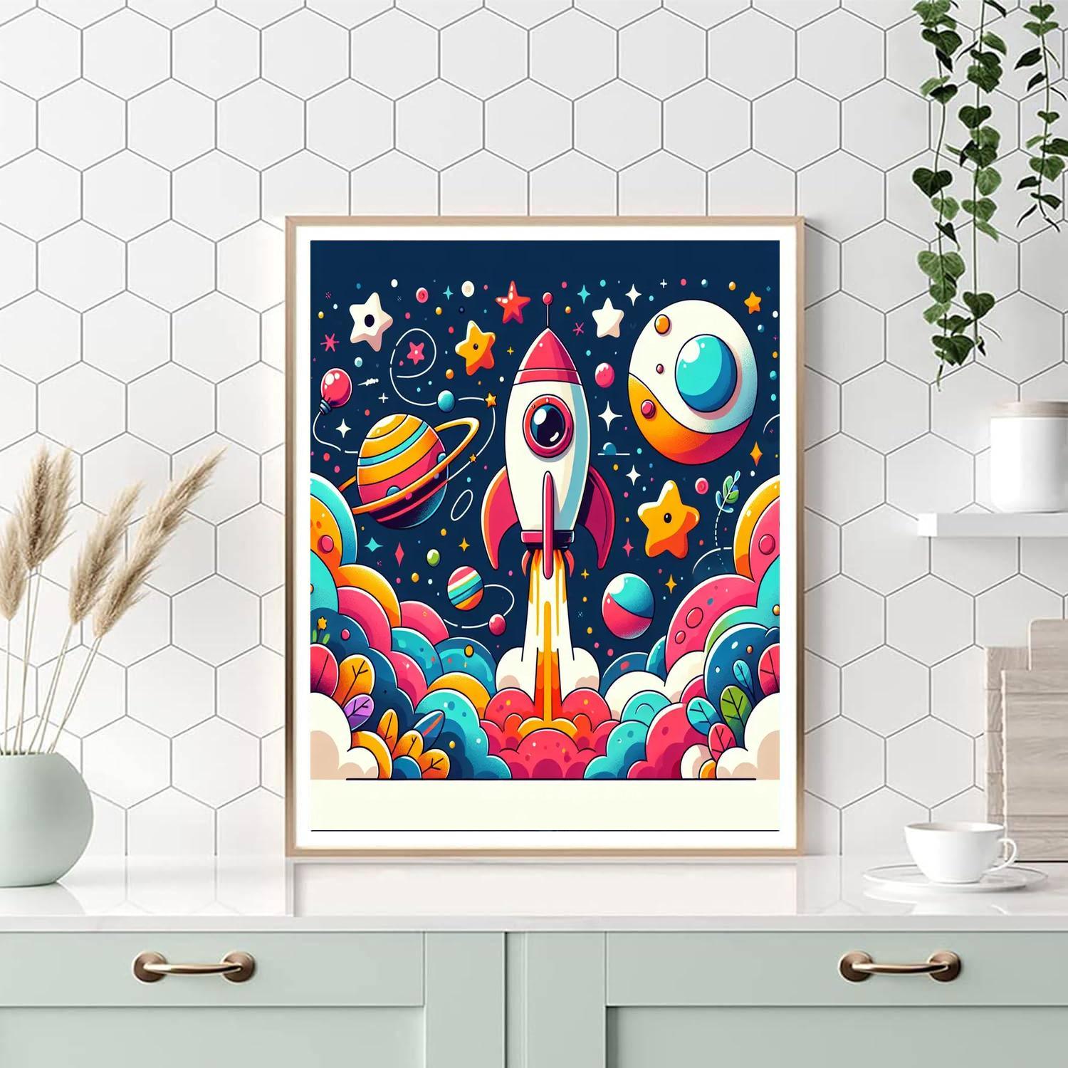 Creative Rocket Paint By Color