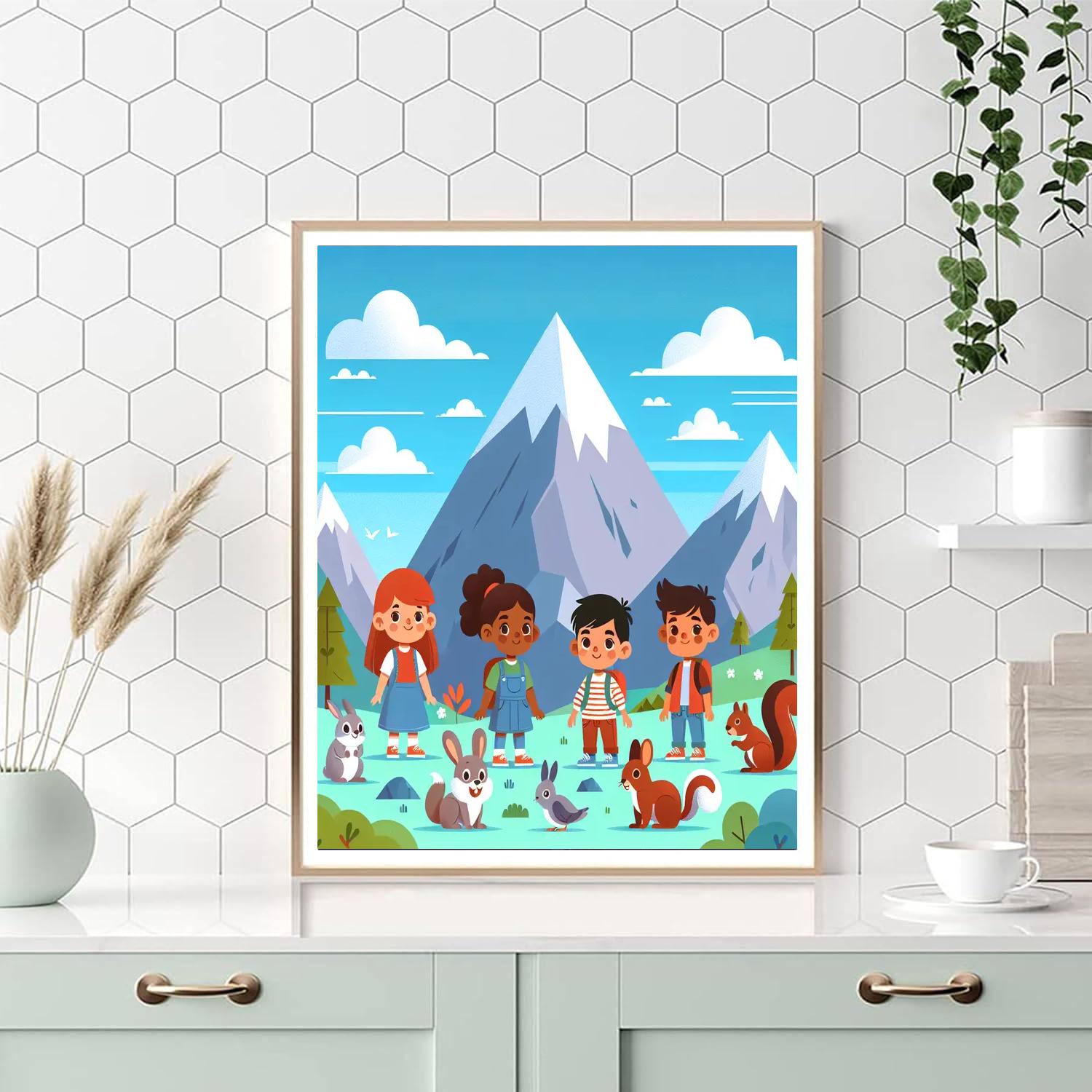 Majestic Mountain Wonders Paint By Numbers Art