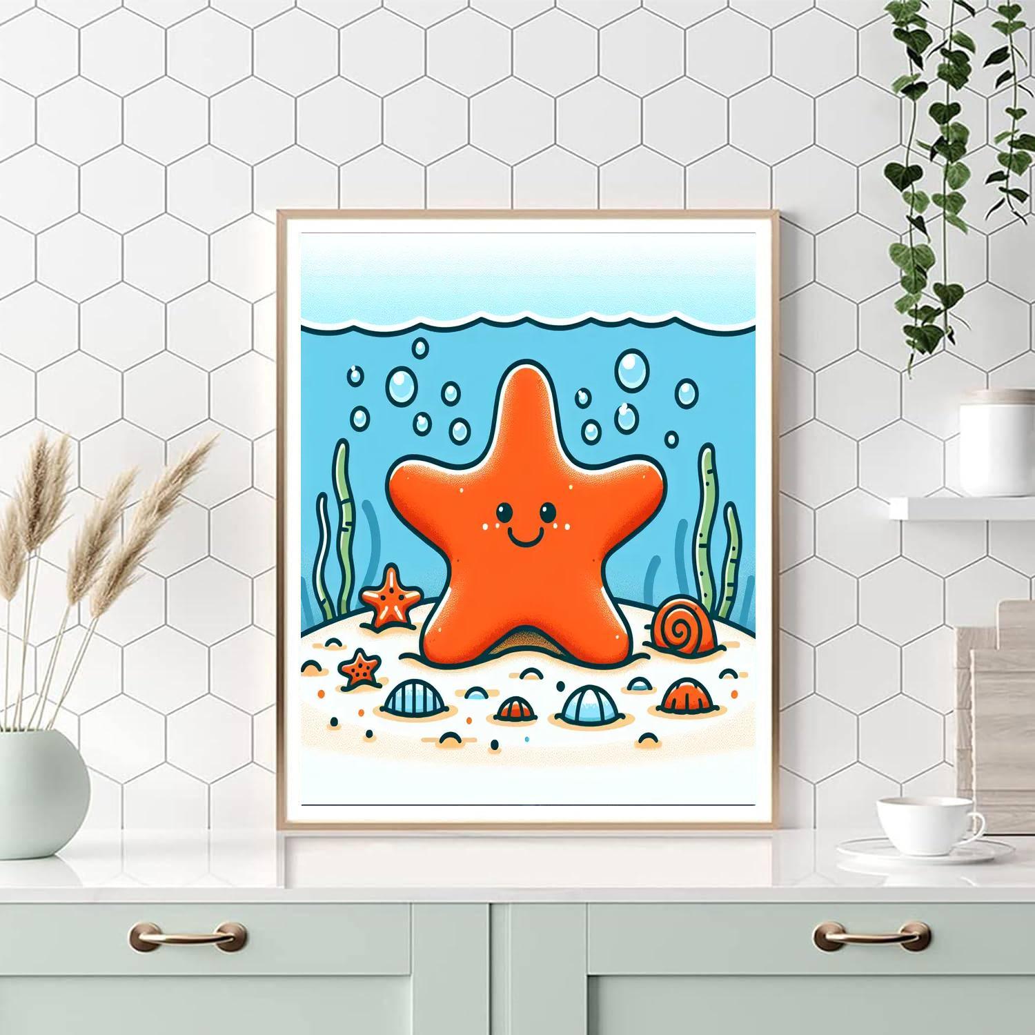 Sprightly Starfish Painting By Numbers Kit