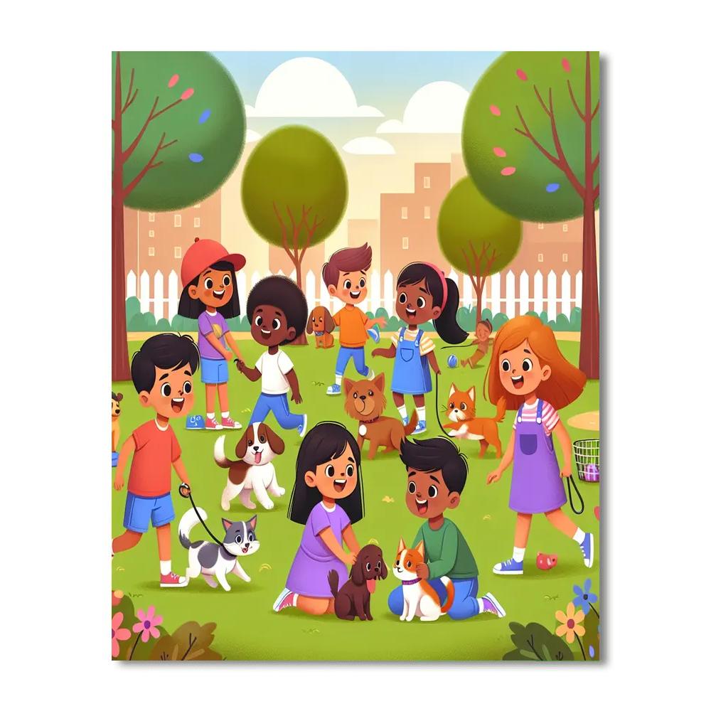 Pet Adventure Day Painting Number Kit