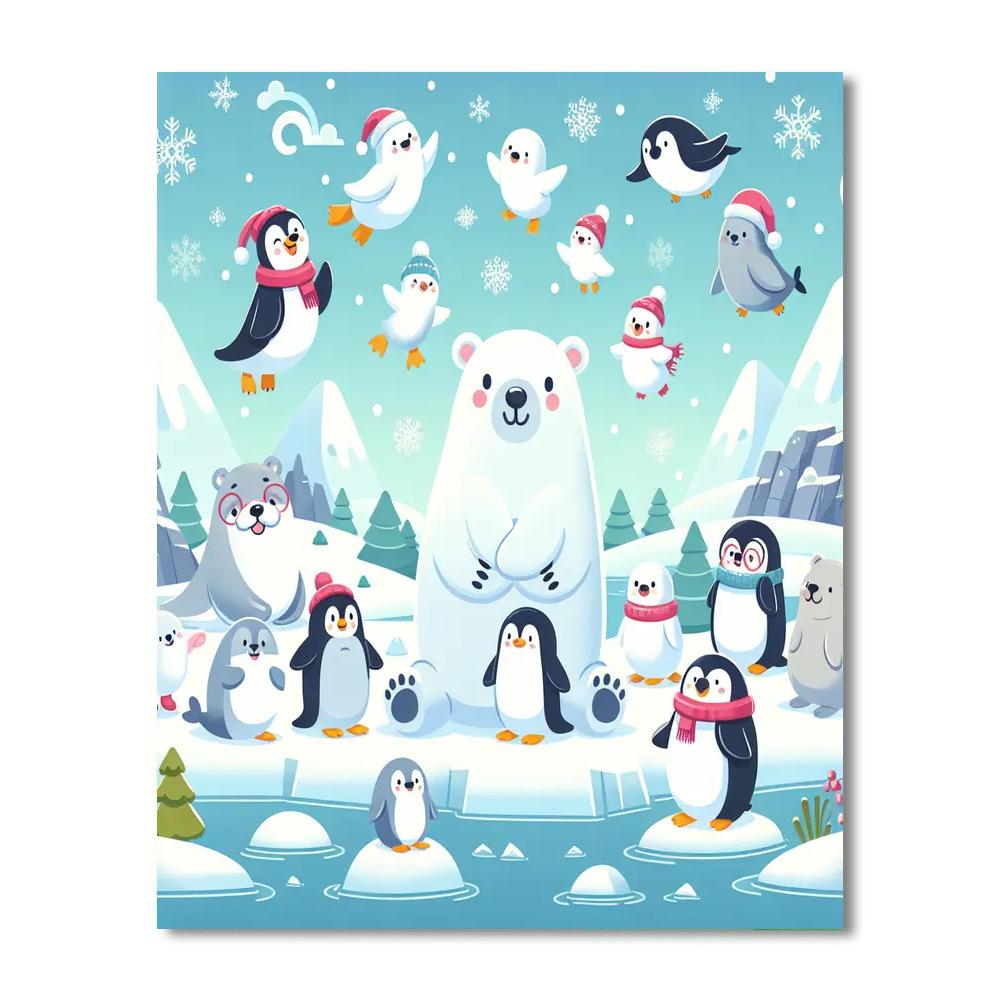 Playful Arctic Adventures Numbered Painting Kits