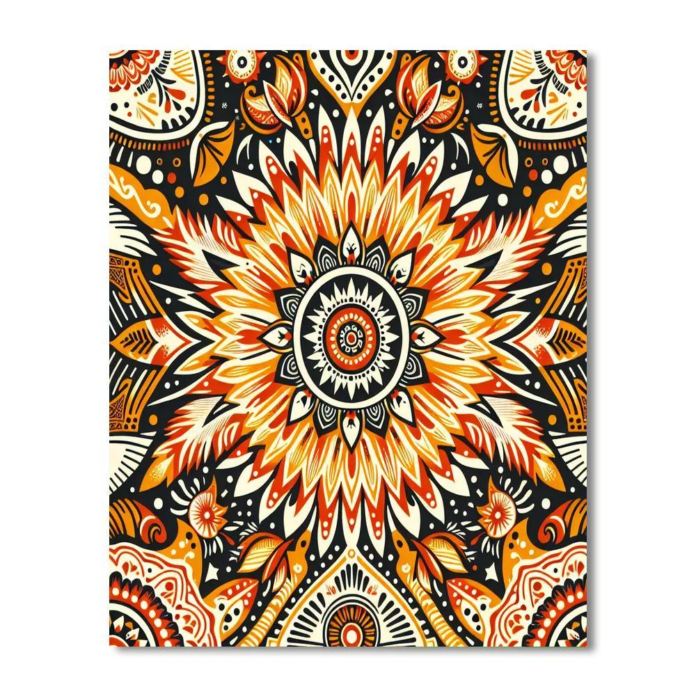 Bohemian Sunburst Paint By Numbers