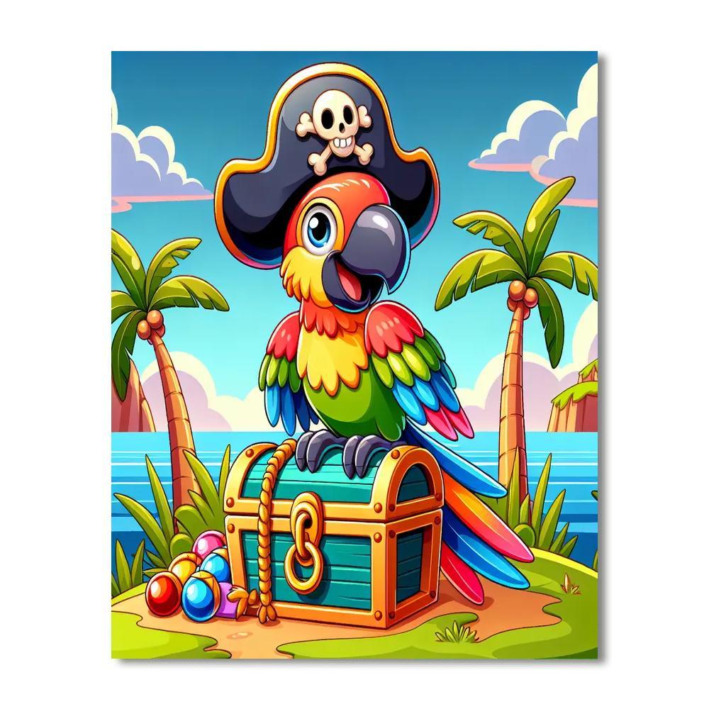 Pirate Parrot Quest Numbered Painting Kits