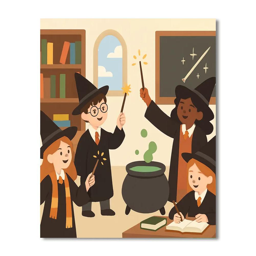 Magical School Adventure DIY Paint By Numbers