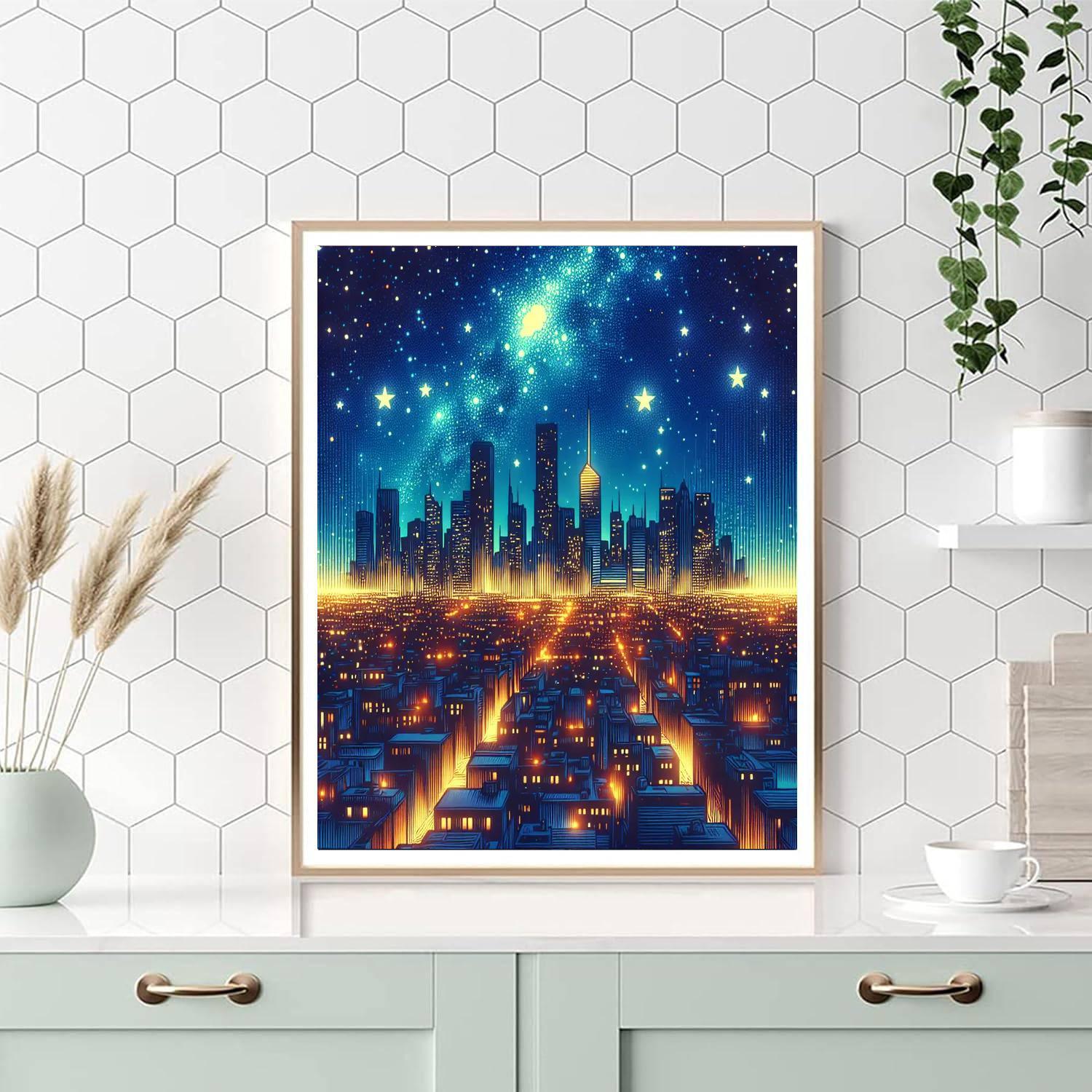 Captivating Nightscape Numbered Painting Kits