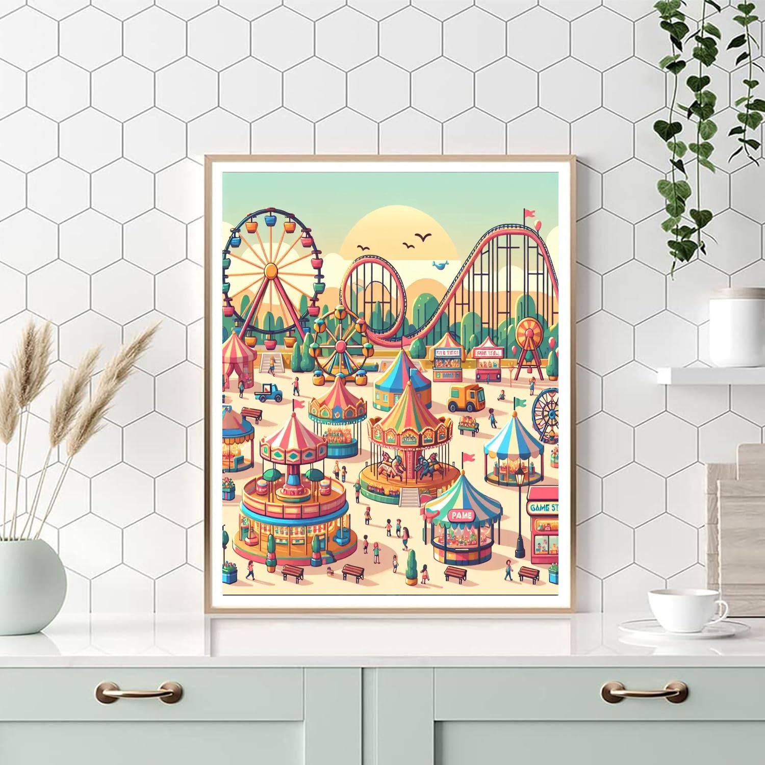 Fun Park Adventure Painting By Numbers Kit