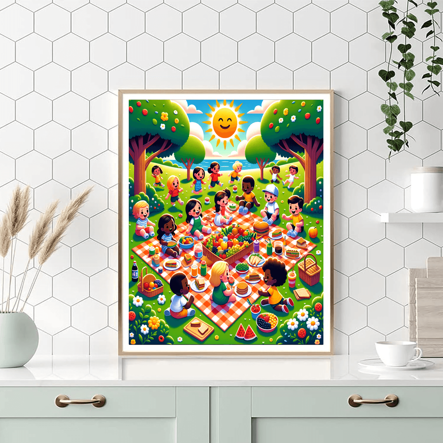 Sunny Picnic DIY Paint By Numbers