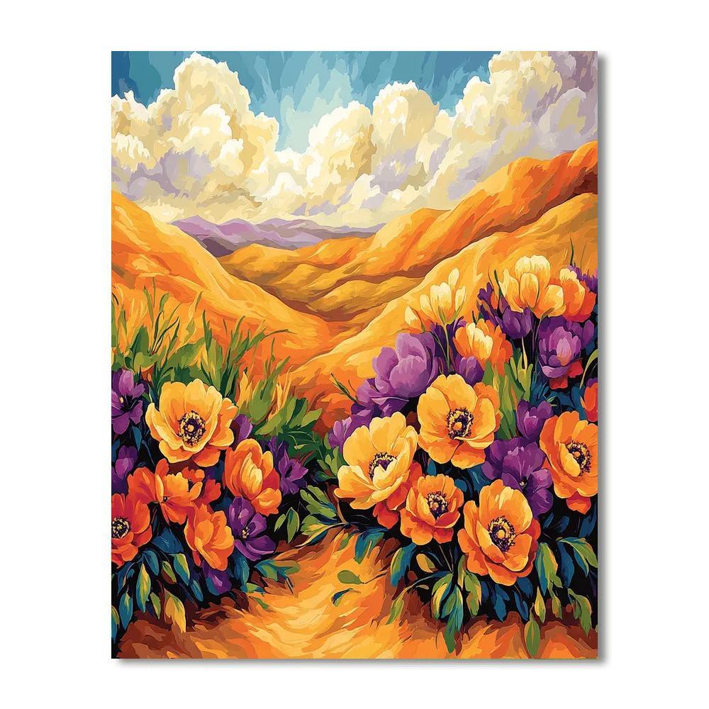 Georgia O’Keeffe Inspired Desert Blooms  Paint By Numbers Kits