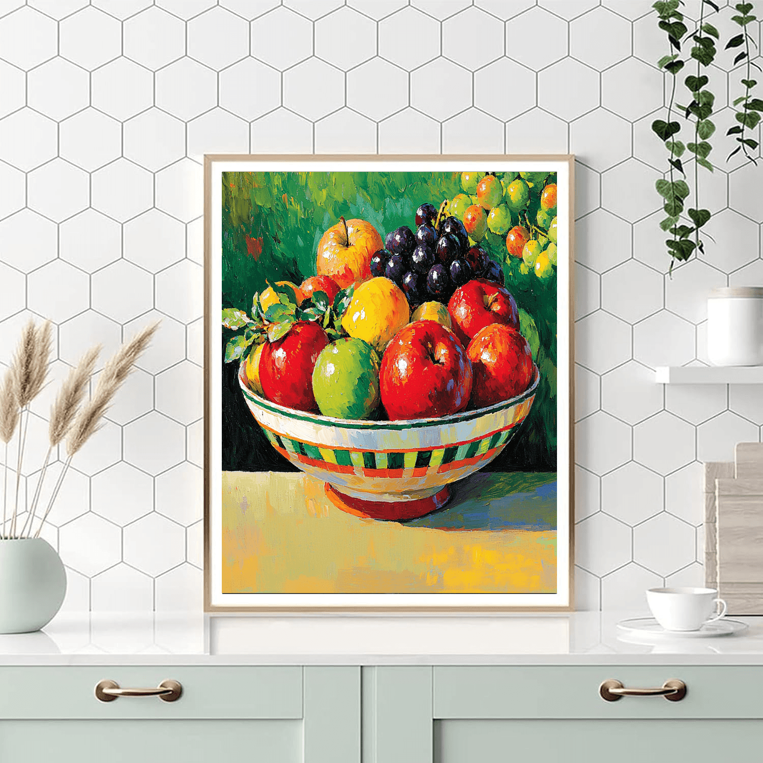 Paul Cézanne Inspired Fruits Of Delight  Paint By Numbers Art