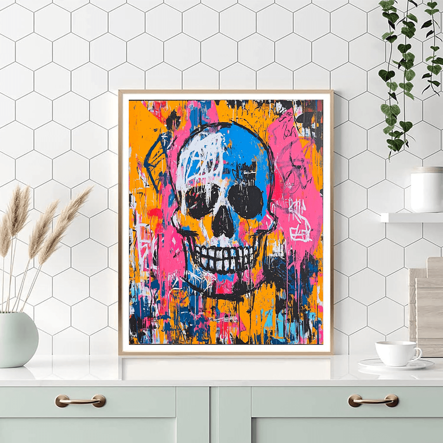 Jean-Michel Basquiat Inspired Basquiat's Urban Rhythms  Painting By Numbers Kit