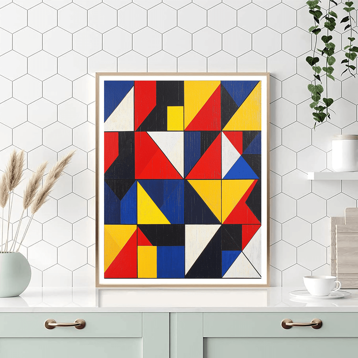 Mondrian Inspired Playful Patterns  Paint By Number