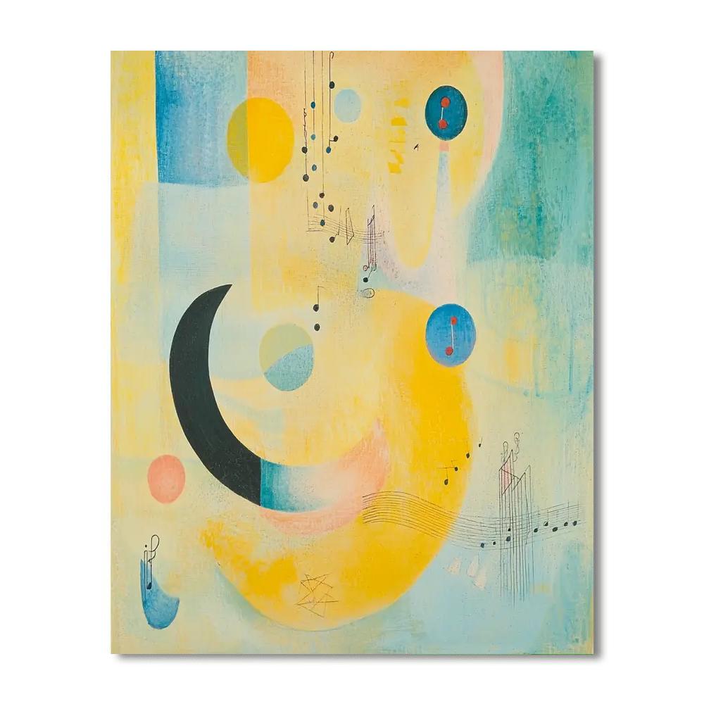 Paul Klee Inspired Melody Of Abstraction  Paint By Number