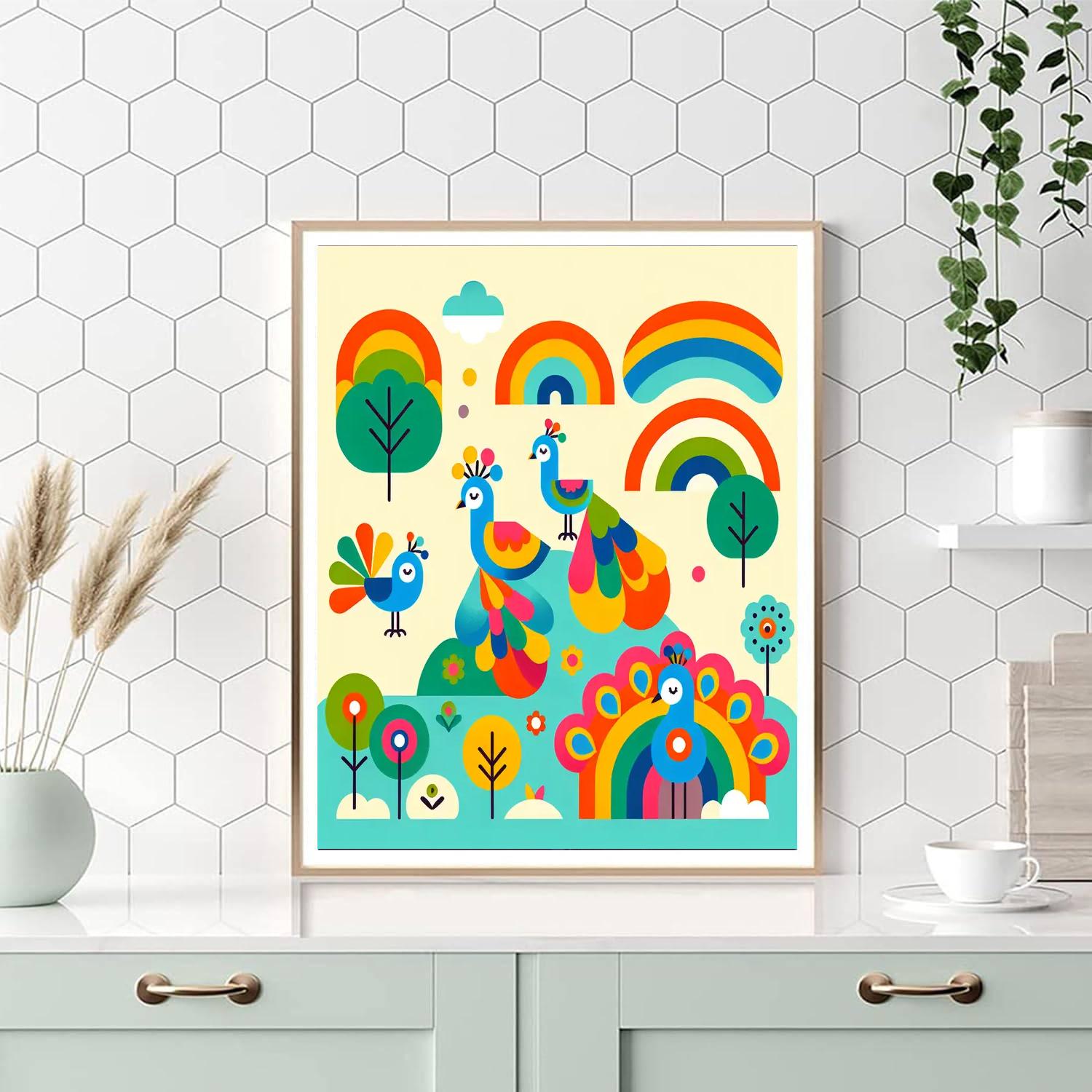 Peacock Parade Of Pride Paint By Numbers