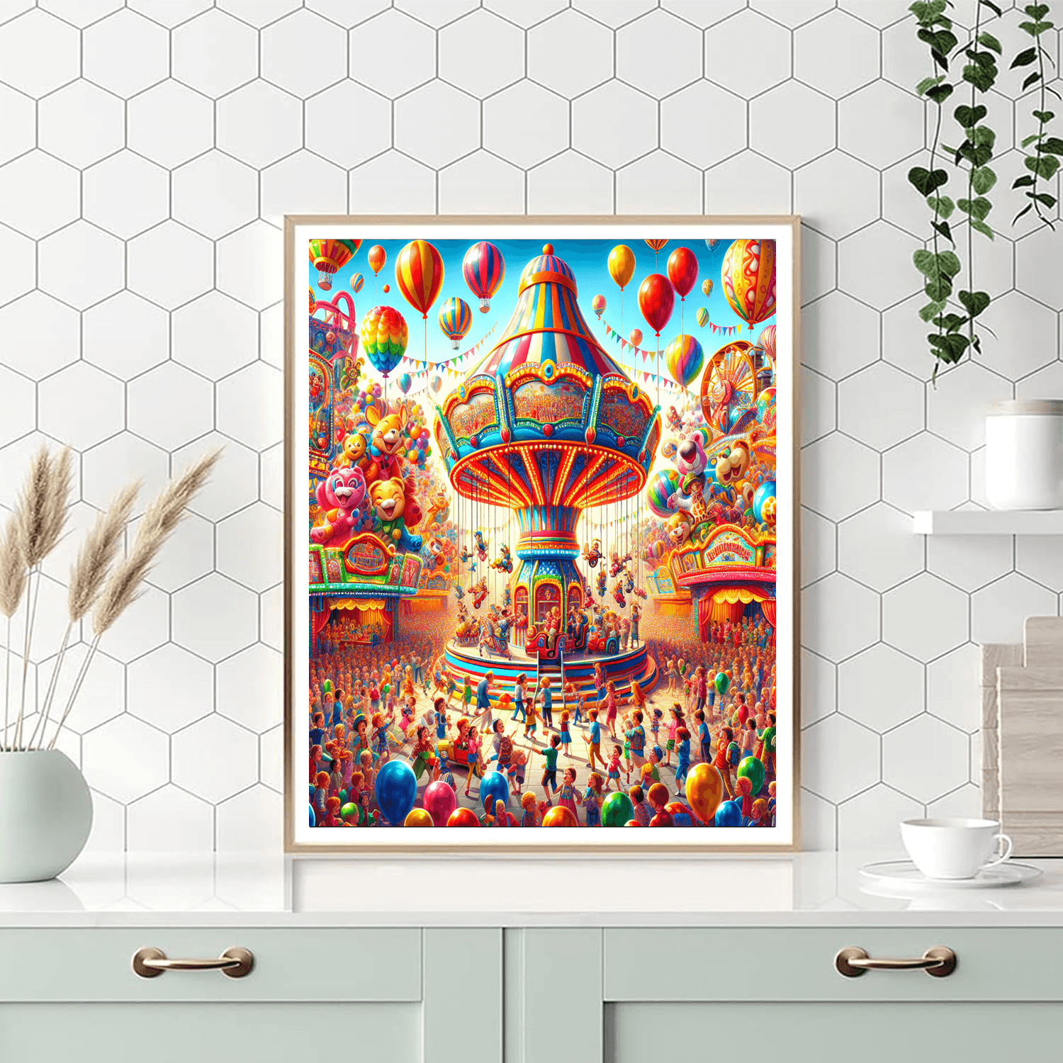 Joyful Carnival Fun Number Painting