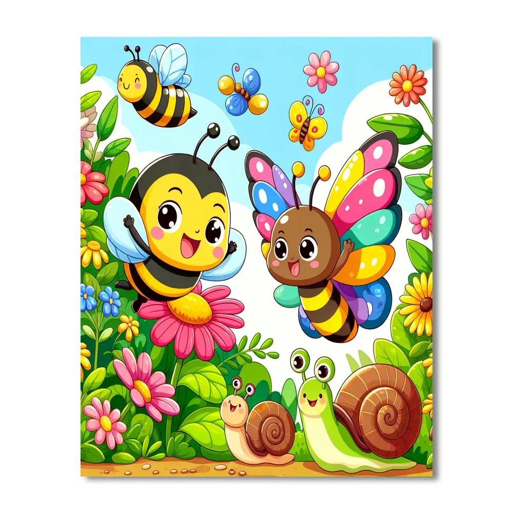 Happy Garden Helpers Number Painting