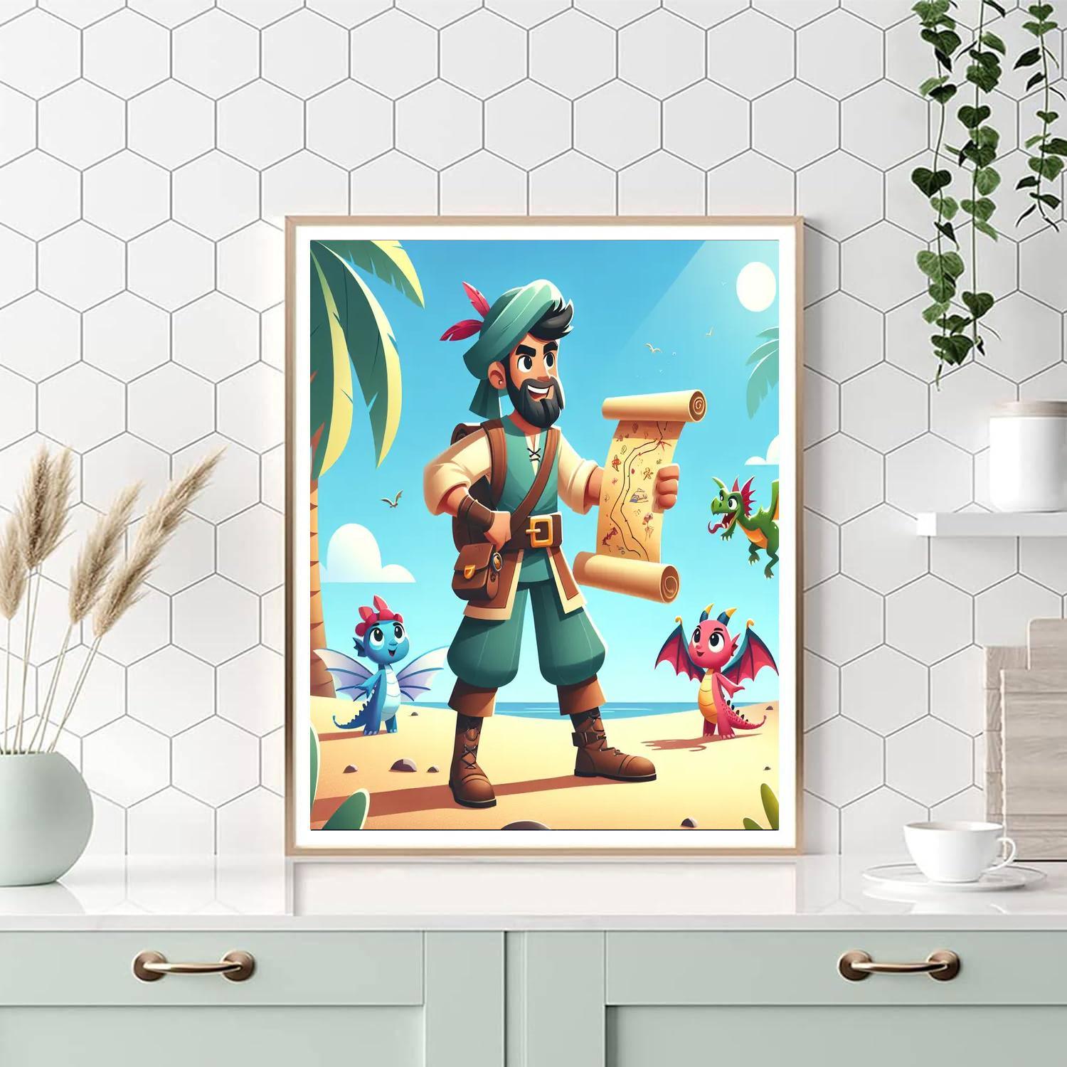 Colorful Fantasy Island Painting Number Kit