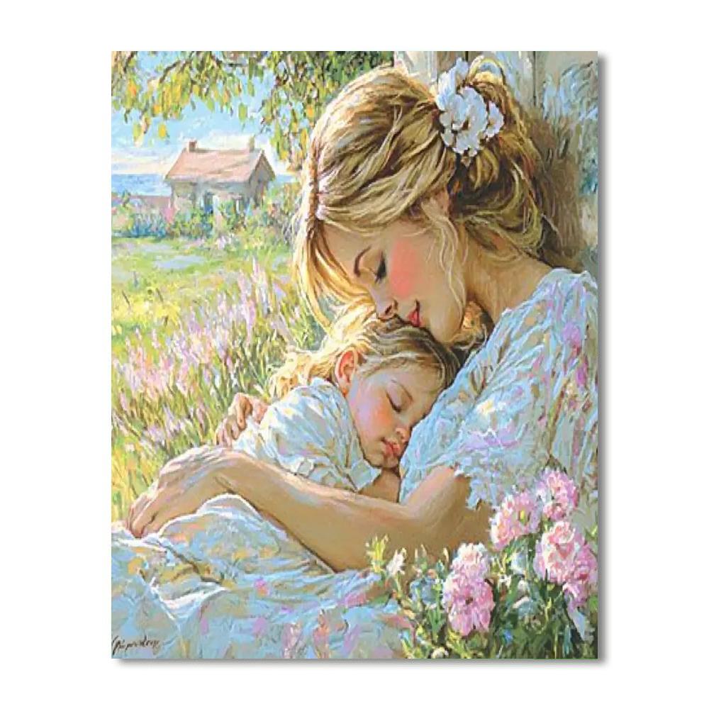 In Your Mother's Arms DIY Paint By Numbers
