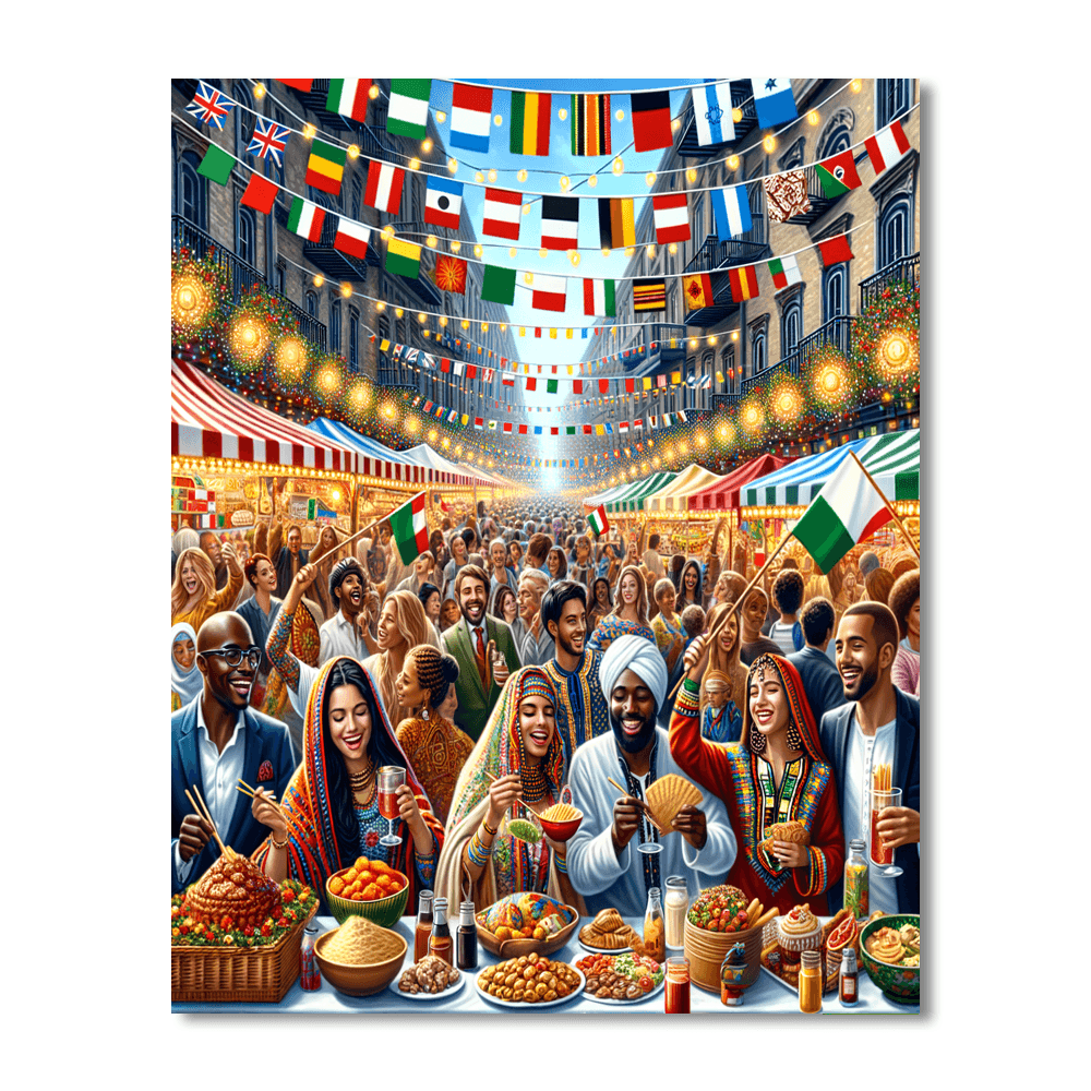 Feast Of San Gennaro - Usa Number Painting