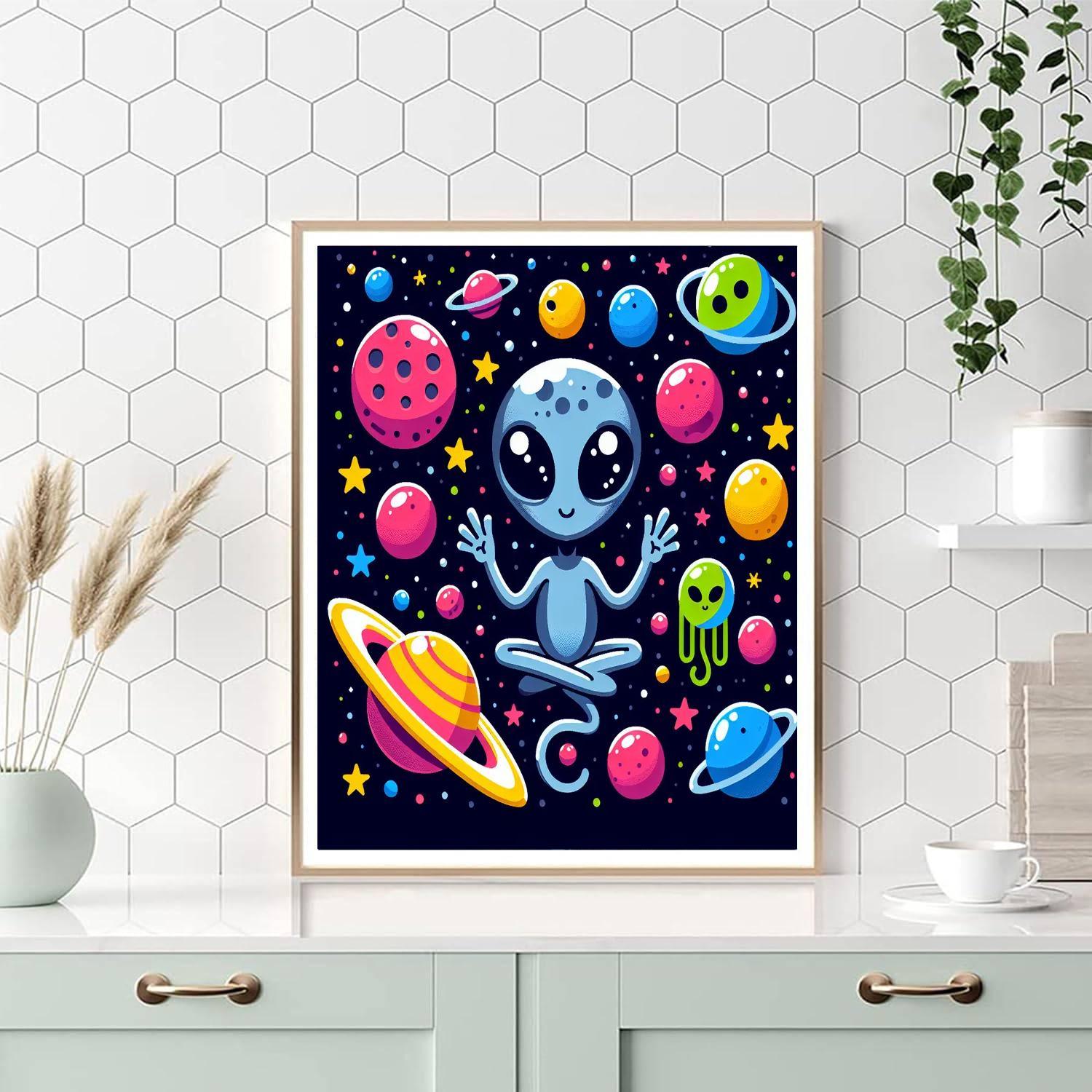Cosmic Critters Number Painting