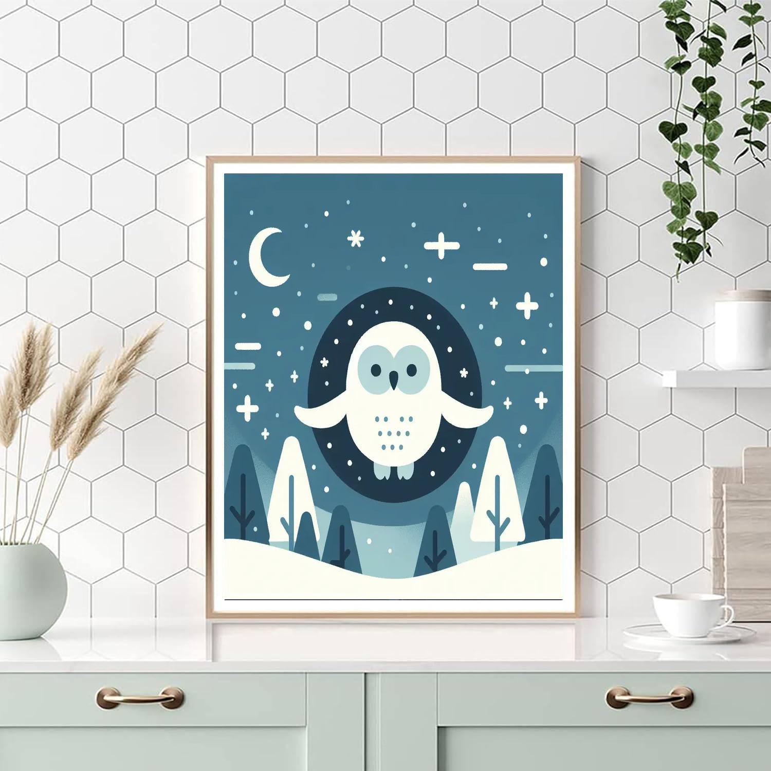 Snowy Owl Soiree Paint By Color