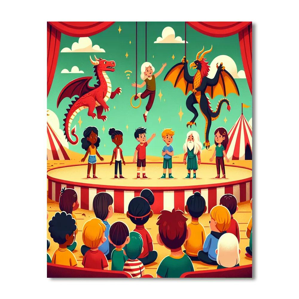 Fantasy Creature Circus Paint By Number