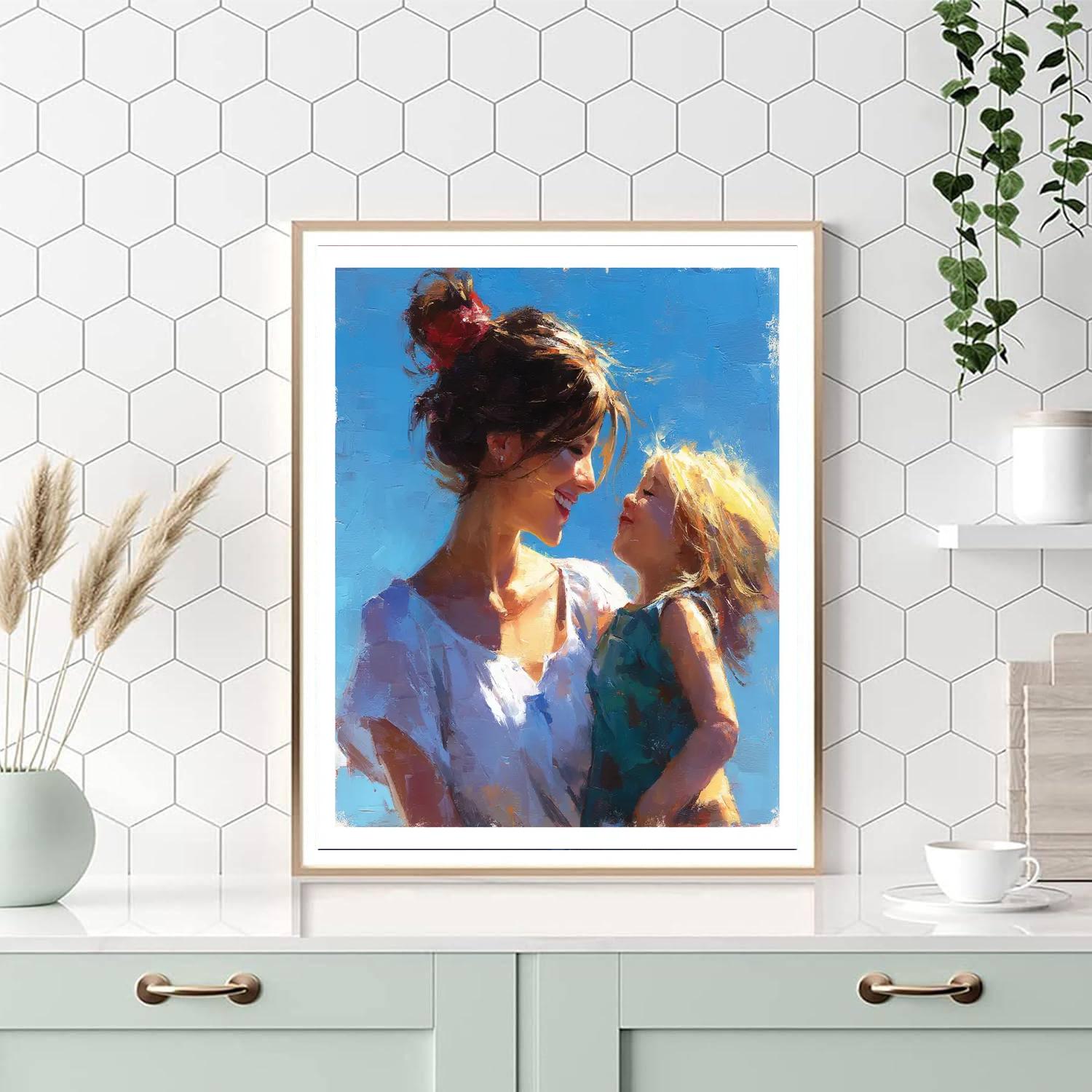 Warmth Of A Mother's Smile Paint By Numbers Art