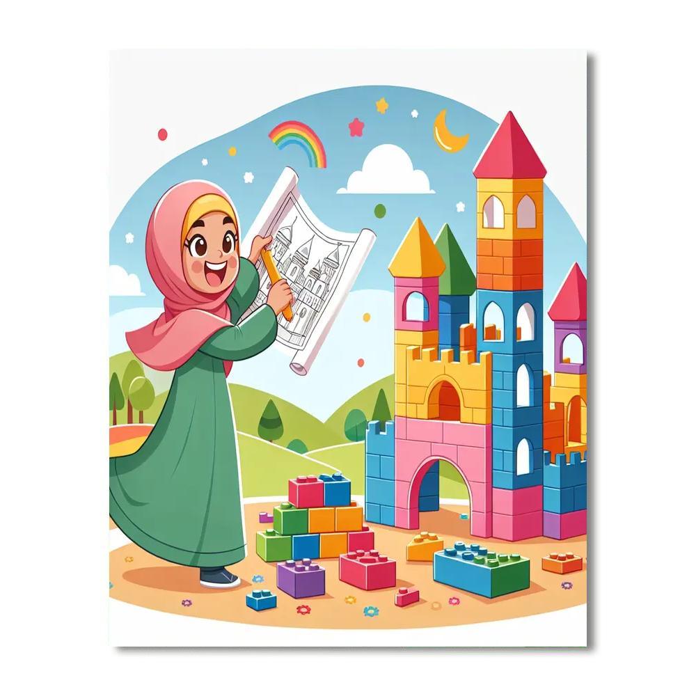 Castle Builder's Dream Paint By Numbers Kits