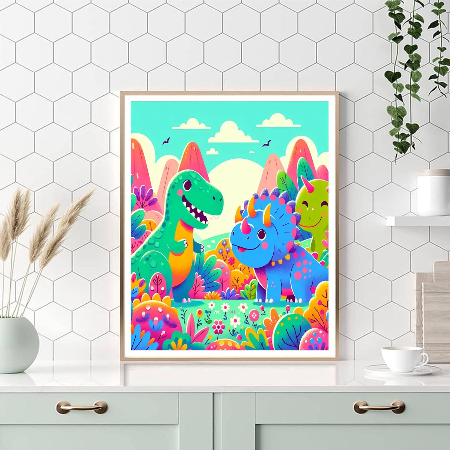 Dino-mite Safari Number Painting