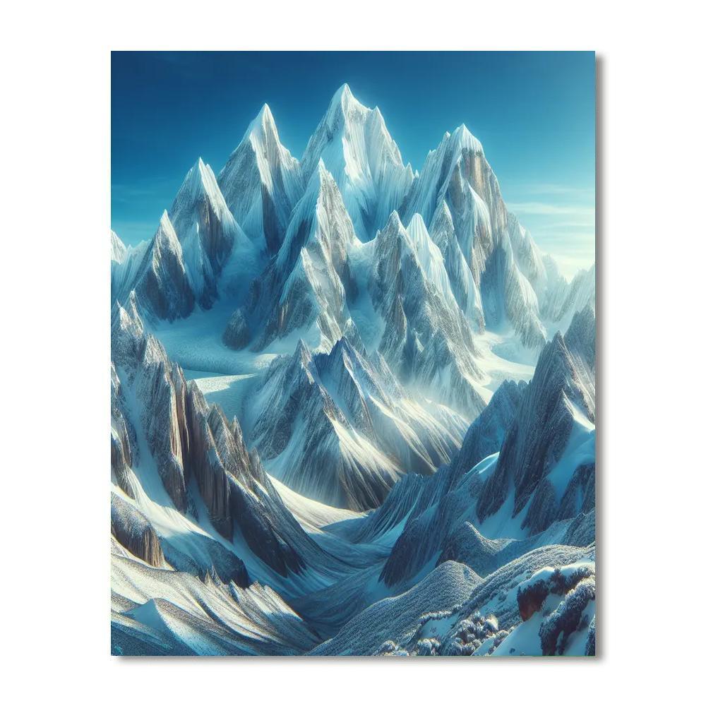 Serene Alpine View Paint By Numbers Art