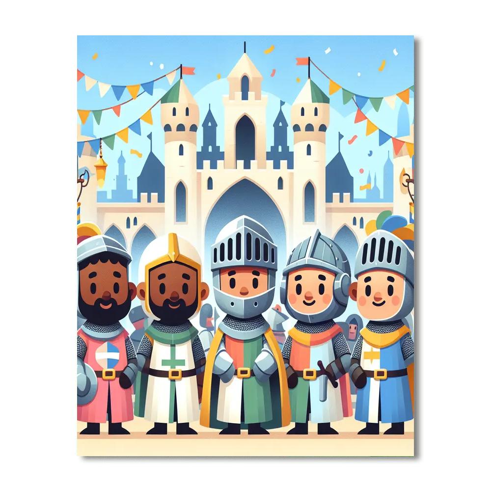 Magical Medieval Merriment Paint By Numbers Art