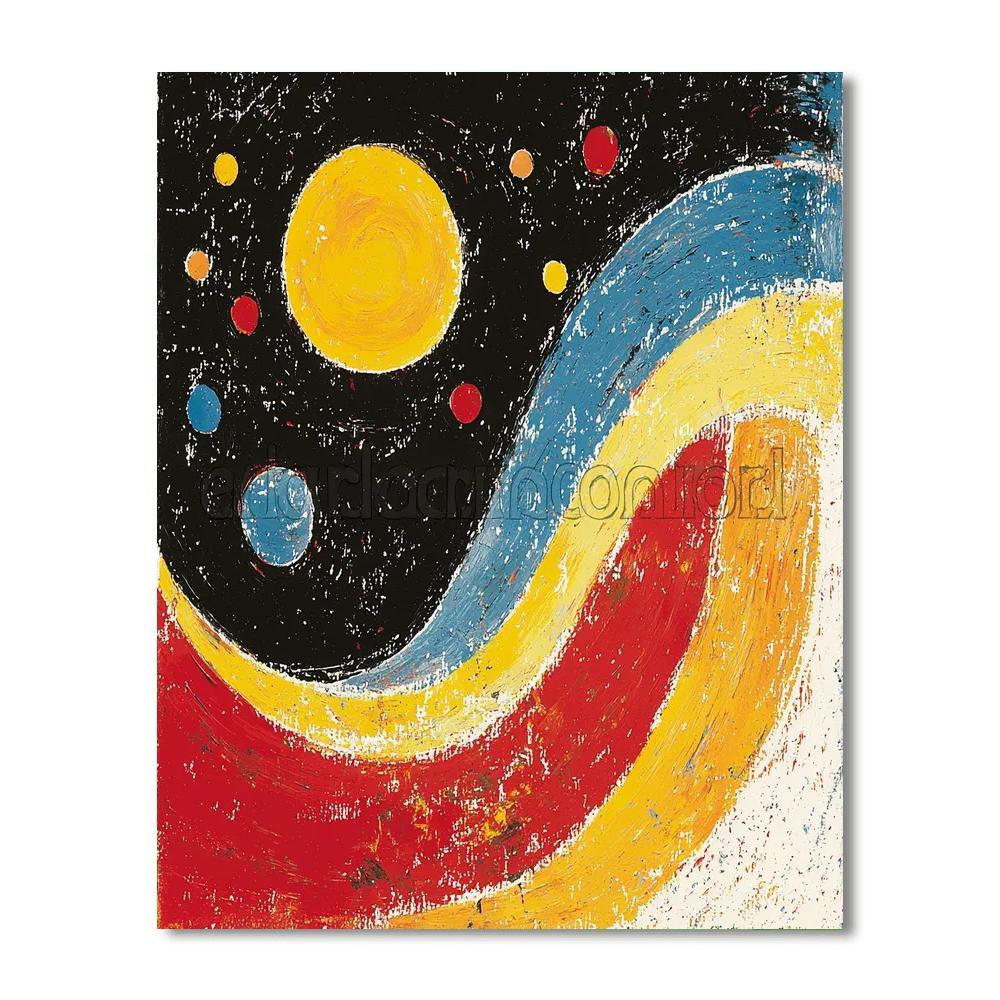 Joan Miró Inspired Cosmic Dance Of Planets  Painting By Numbers Kit