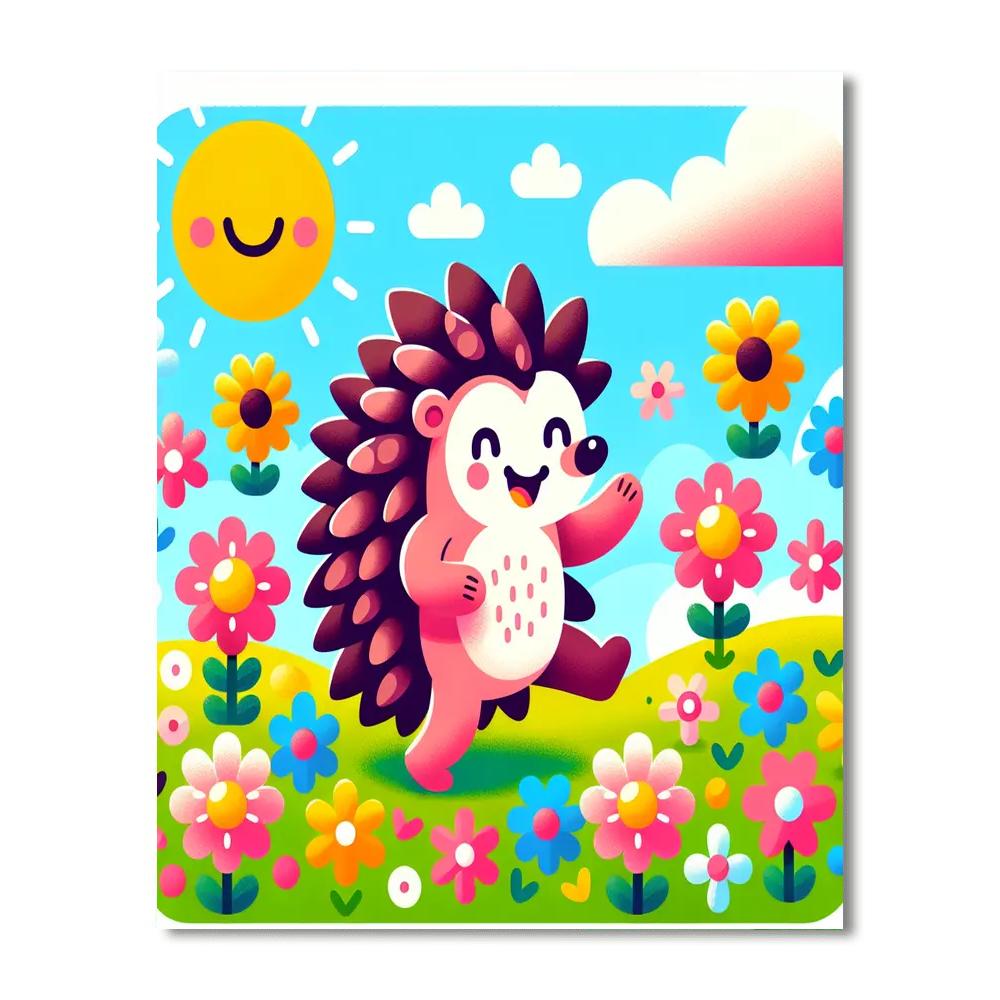 Sunny Hedgehog Numbered Painting Kits