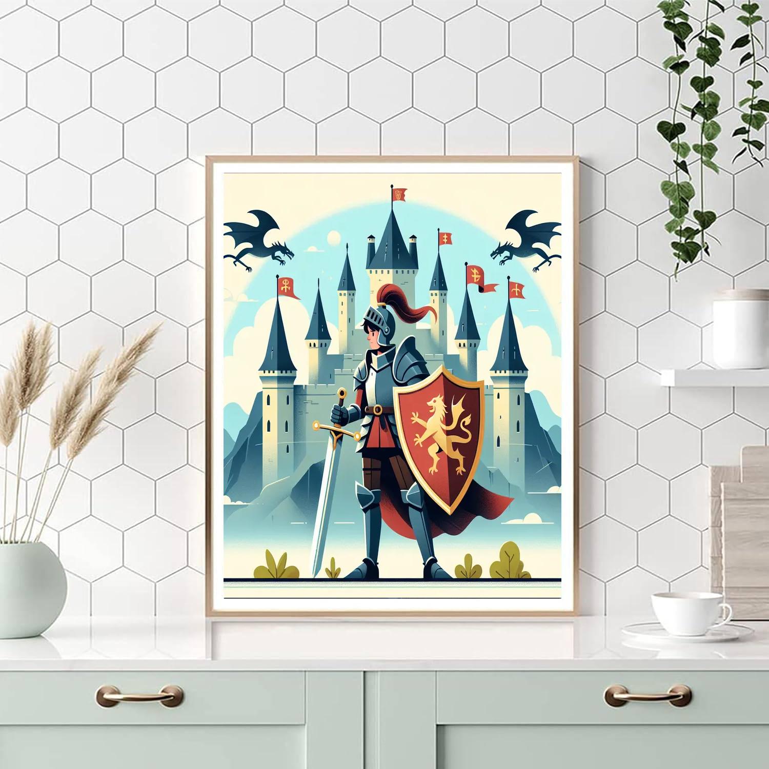 Medieval Kingdom Conquest Painting Number Kit
