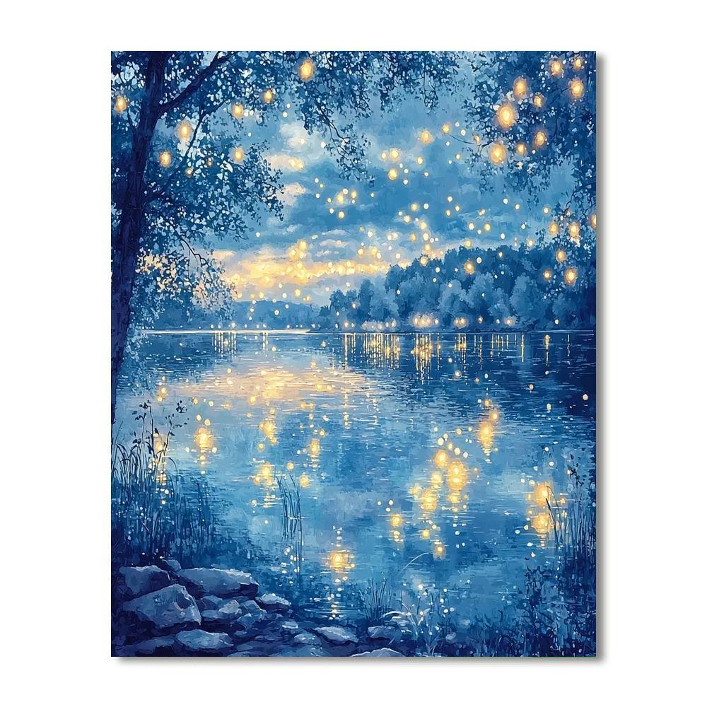 Edgar Degas Inspired Ballet Of Lights  DIY Paint By Numbers