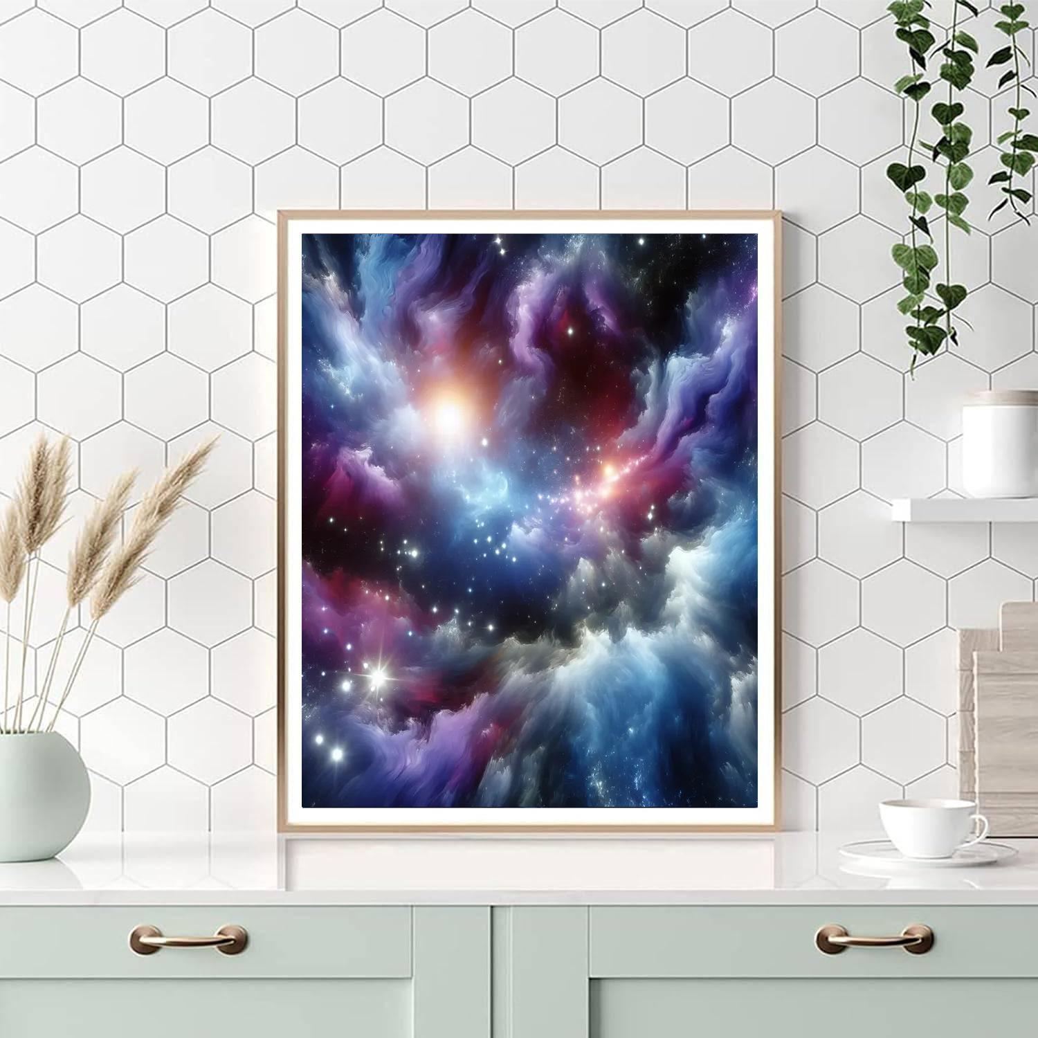 Cosmic Cloudburst Odyssey Paint By Numbers