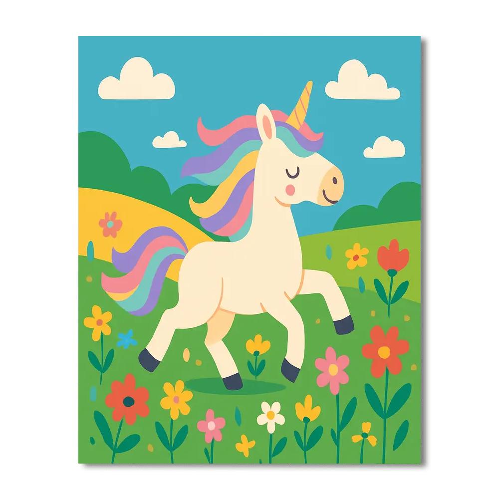 Gallant Unicorn Paint By Color